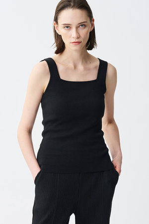 アンクレイヴ/uncraveのリネンニット スクエアタンクトップ(110300/110301)