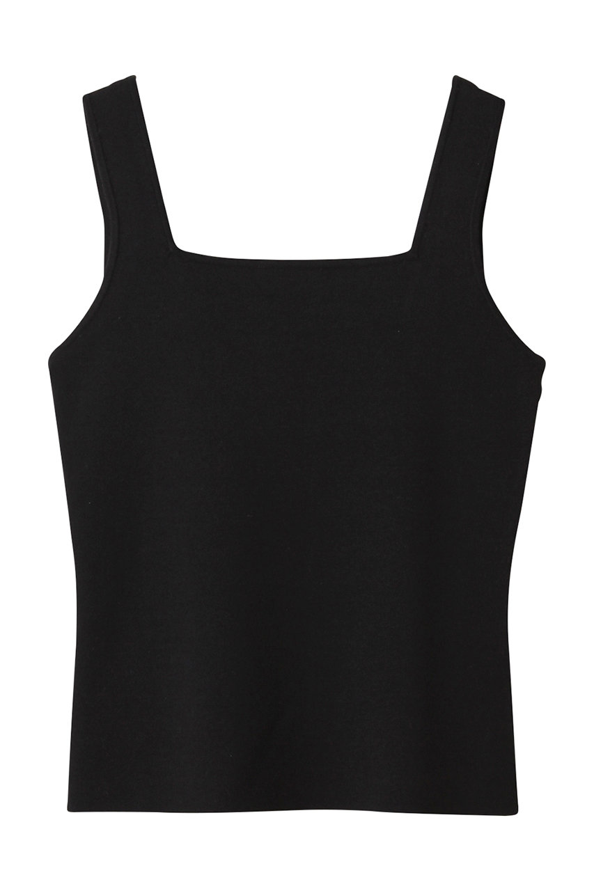 uncrave リネンニット スクエアタンクトップ (ブラック, 2) アンクレイヴ ELLE SHOP uncrave リネンニット スクエアタンクトップ (ブラック, 2) アンクレイヴ ELLE SHOP