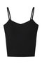 スムースニット キャミソール(カップ付き) アンクレイヴ/uncrave ブラック