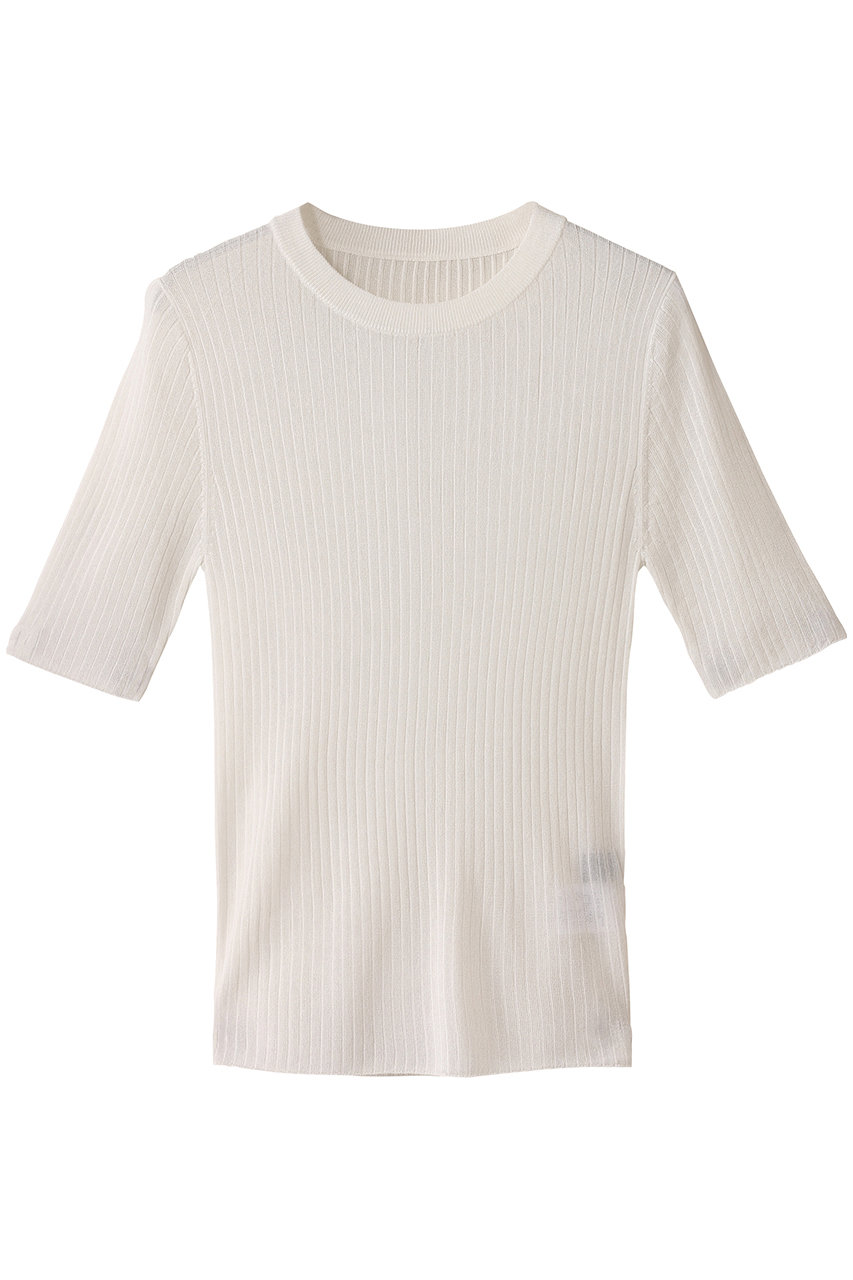 uncrave ラスターシアーニット ワイドリブトップス (オフ, 1) アンクレイヴ ELLE SHOP uncrave ラスターシアーニット ワイドリブトップス (オフ, 1) アンクレイヴ ELLE SHOP