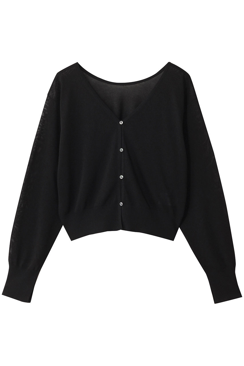 uncrave シアーニット /2WAYカーディガン (ブラック, 2) アンクレイヴ ELLE SHOP uncrave シアーニット /2WAYカーディガン (ブラック, 2) アンクレイヴ ELLE SHOP