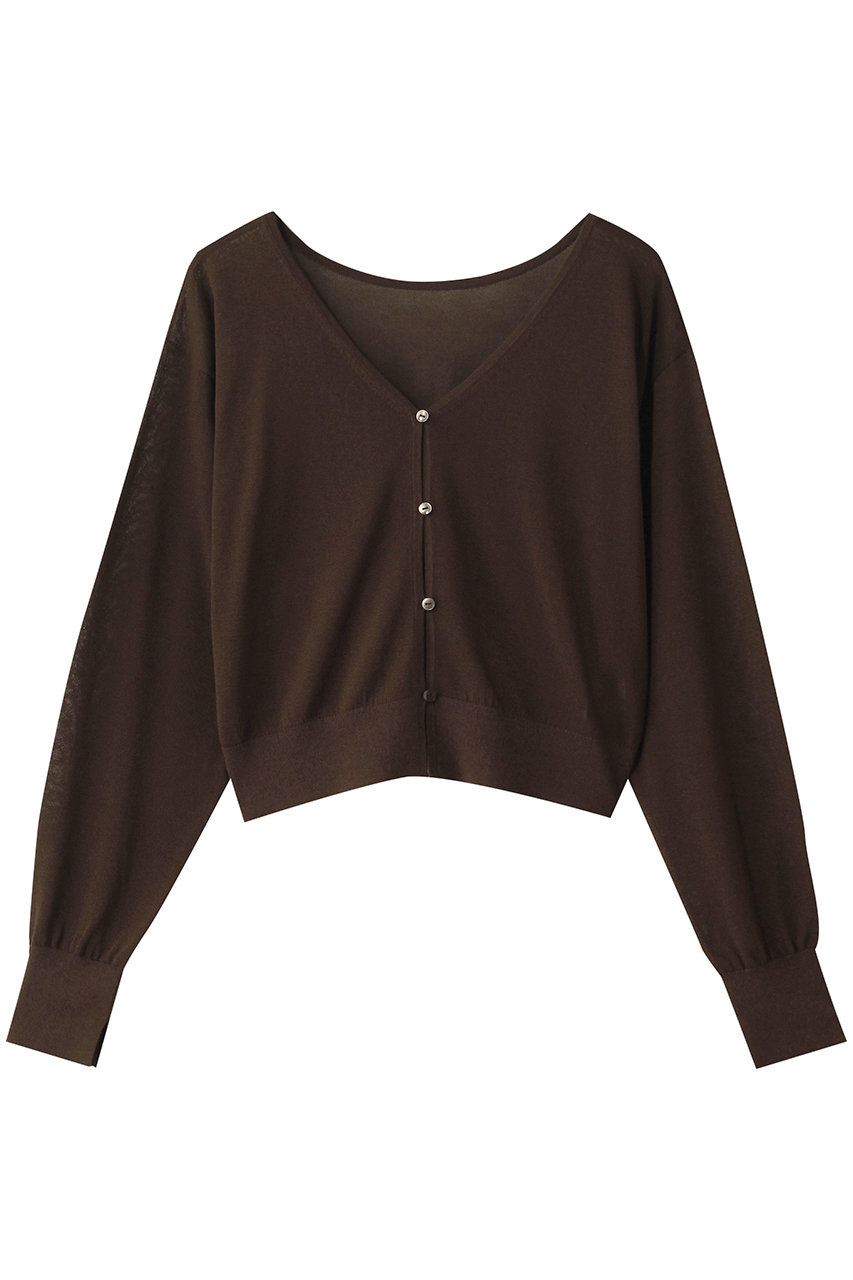 uncrave シアーニット /2WAYカーディガン (ブラウン, 2) アンクレイヴ ELLE SHOP uncrave シアーニット /2WAYカーディガン (ブラウン, 2) アンクレイヴ ELLE SHOP