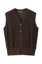 シアーニット /ノースリーブベスト アンクレイヴ/uncrave ブラウン