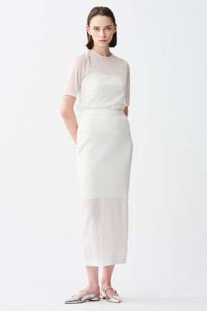 アンクレイヴ/uncraveのシアーニット /Iラインスカート(110700/110703)