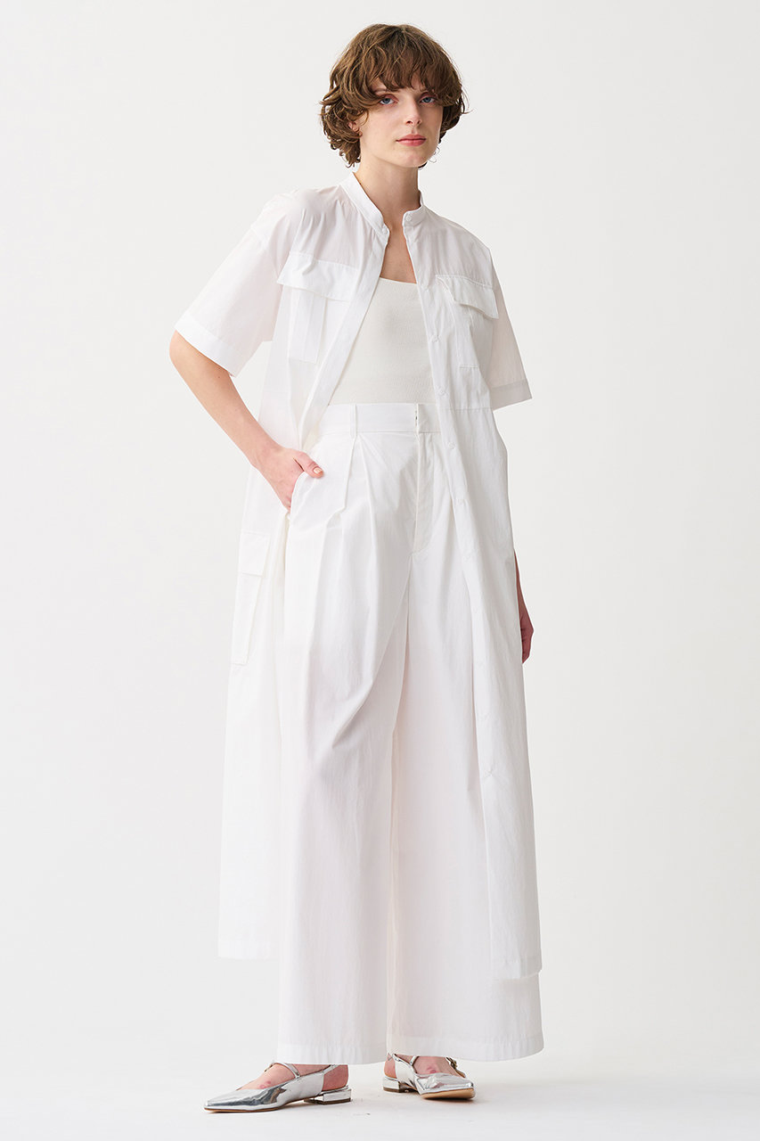 uncrave　アンクレイヴ　白シャツワンピース uncrave(アンクレイヴ)｜カラータイプライター シャツワンピース