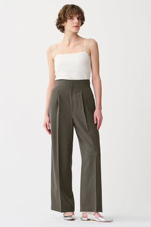 アンクレイヴ/uncraveのウォッシャブルドライサップ /ワイドパンツ(サスペンダー付き)(110600/110601)