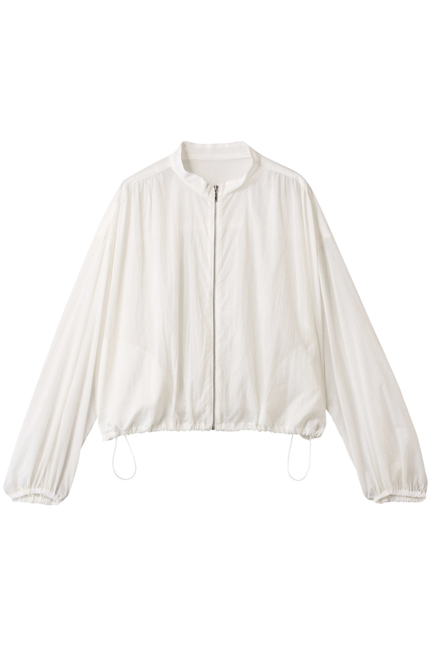 アンクレイヴ　シアーブルゾン　シアーシャツ　ホワイト セール】シアー ブルゾン（uncrave WHITE）（ブルゾン
