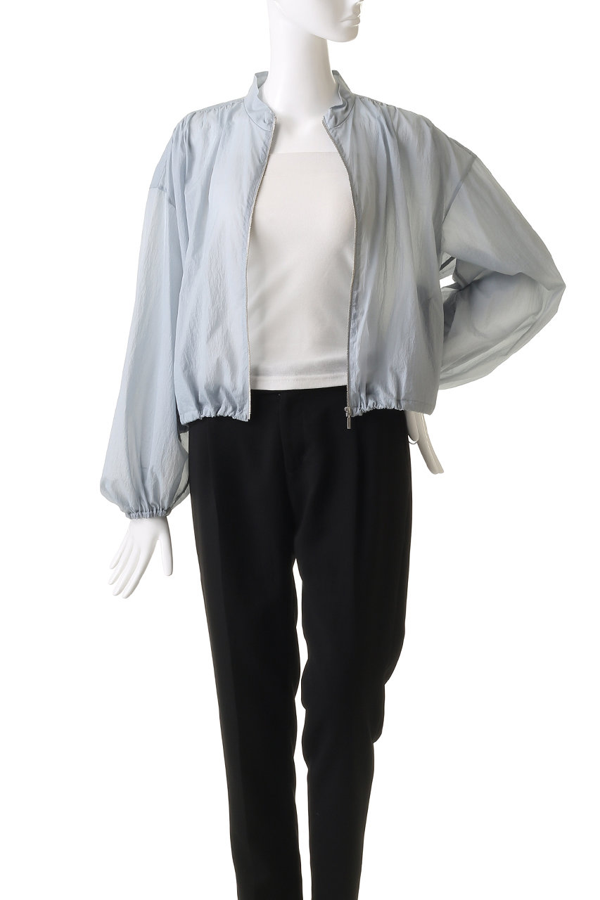 uncrave WHITE アンクレイヴ　ホワイト　シアーブルゾン　黒 セール】シアー ブルゾン（uncrave WHITE）（ブルゾン