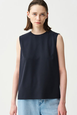 アンクレイヴ/uncraveのクールタッチツイル スリットブラウス(110400/110402)