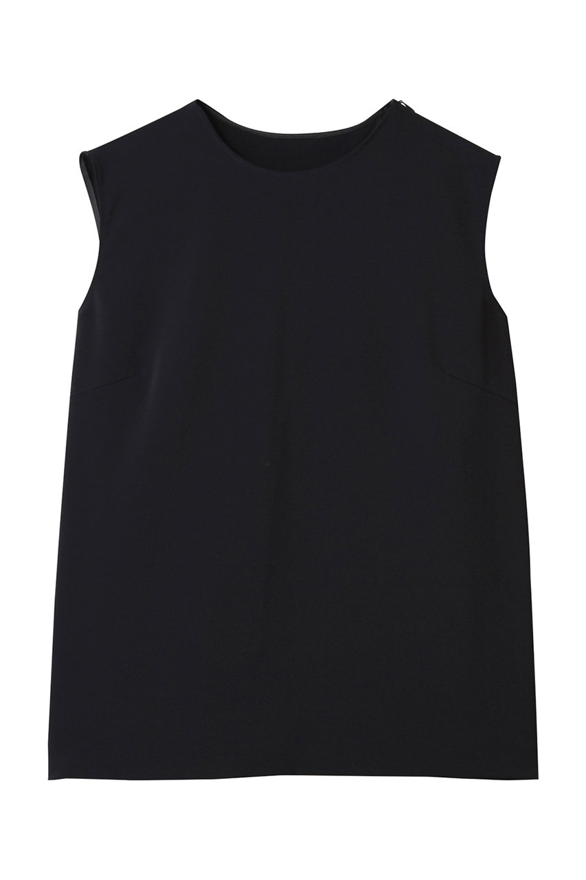 アンクレイヴ/uncraveのクールタッチツイル スリットブラウス(ダークネイビー/BLUVGM0500)