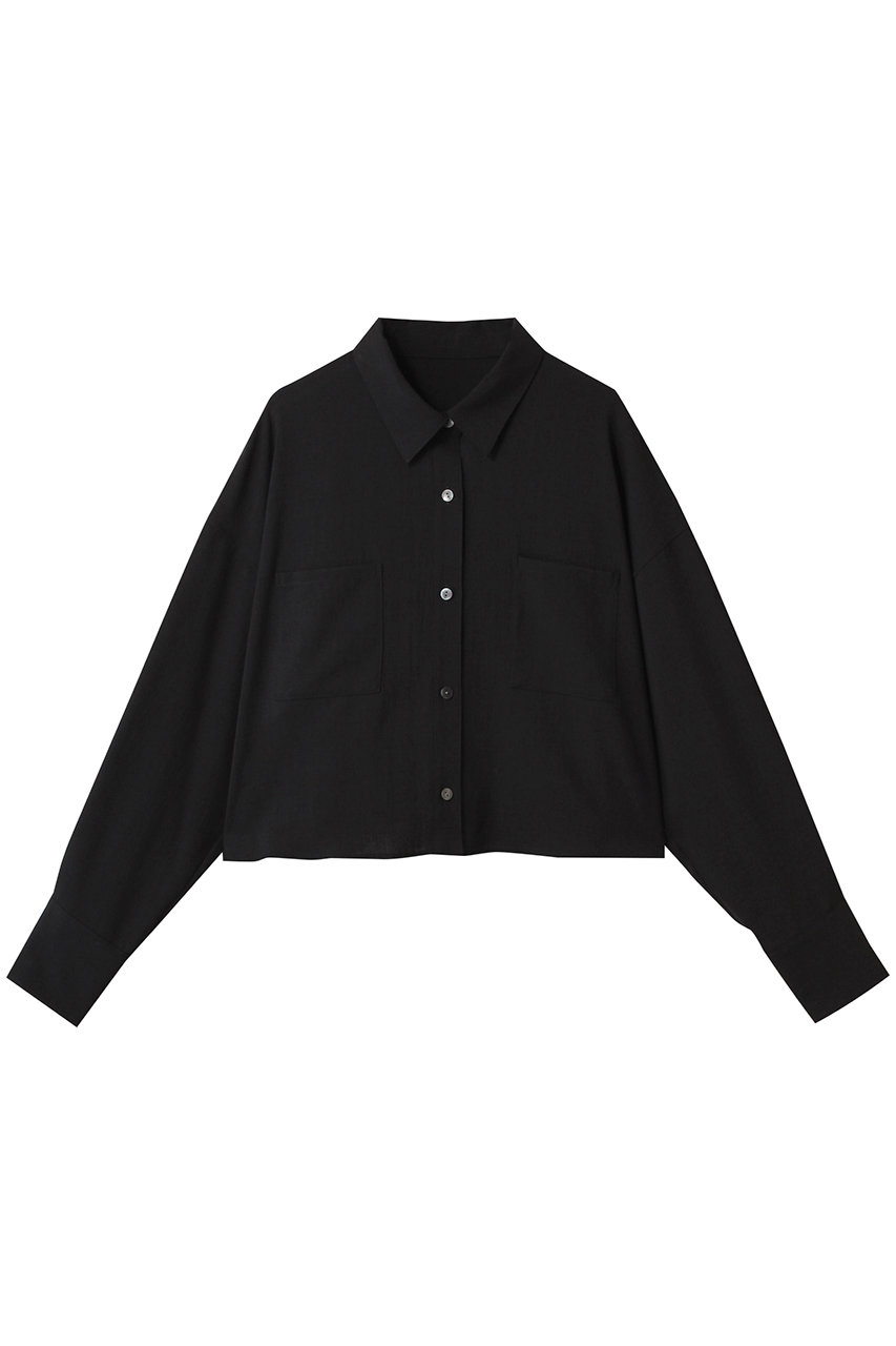 uncrave ドライタッチトロ ショートシャツ (ブラック, 2) アンクレイヴ ELLE SHOP uncrave ドライタッチトロ ショートシャツ (ブラック, 2) アンクレイヴ ELLE SHOP