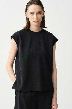 アンクレイヴ/uncraveのドライタッチトロ ノースリーブブラウス(110400/110401)