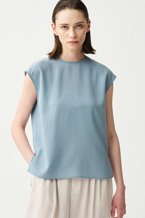 アンクレイヴ/uncraveのドライタッチトロ ノースリーブブラウス(110400/110401)