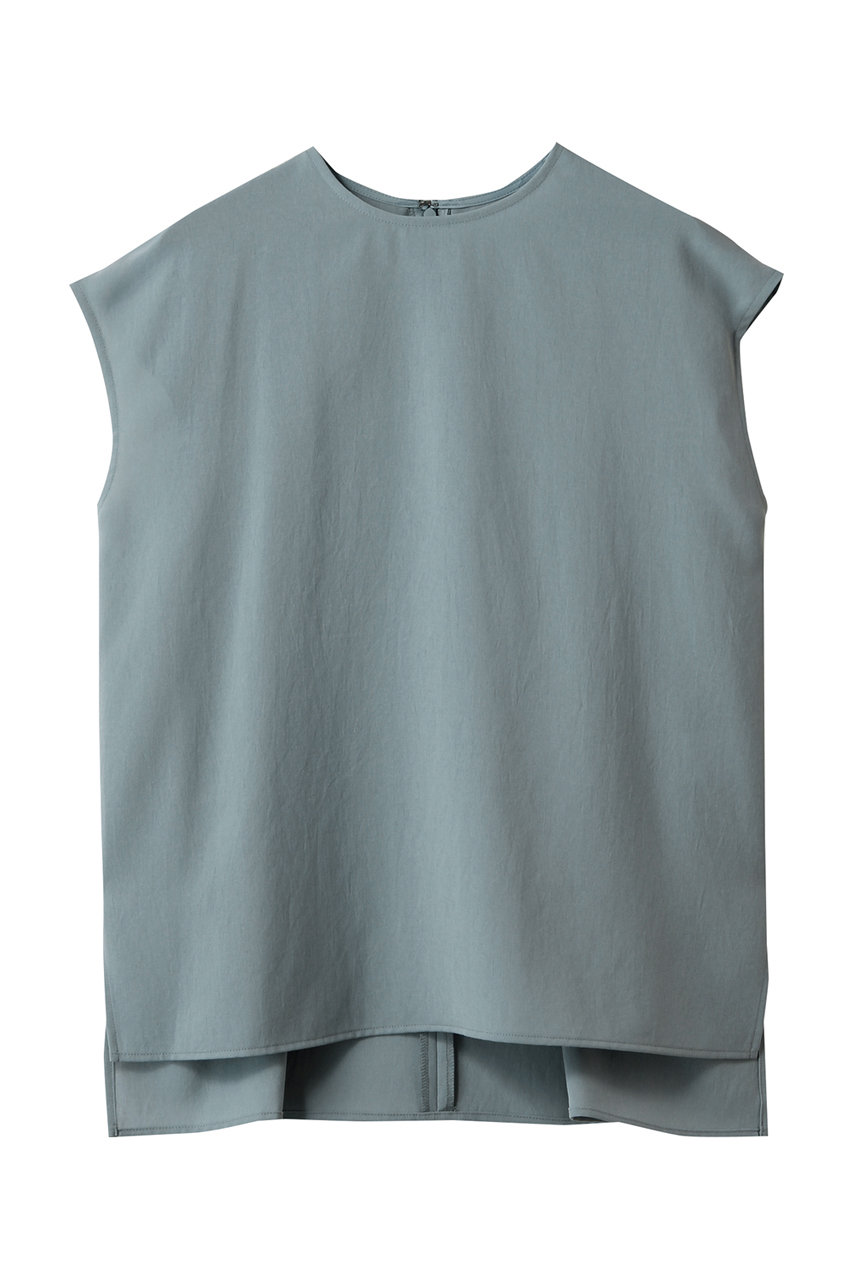 uncrave ドライタッチトロ ノースリーブブラウス (アッシュブルー, 1) アンクレイヴ ELLE SHOP uncrave ドライタッチトロ ノースリーブブラウス (アッシュブルー, 1) アンクレイヴ ELLE SHOP