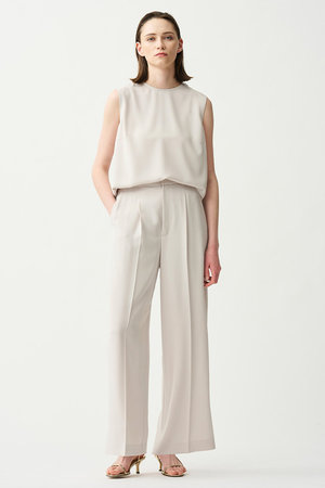 アンクレイヴ/uncraveのクールタッチツイル ストレートパンツ(110600/110601)