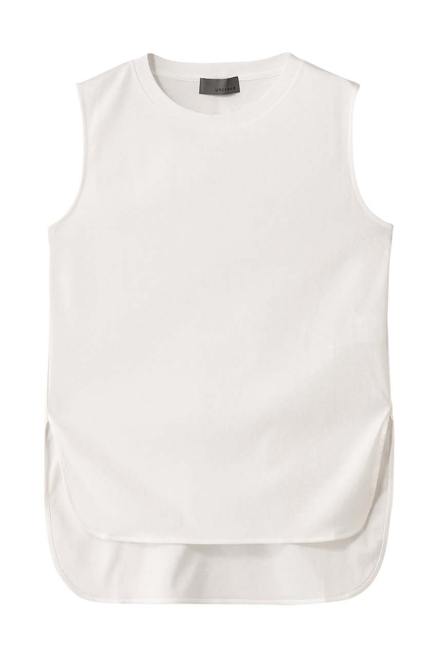 uncrave ライトスムース ノースリーブカットソー (オフ, 1) アンクレイヴ ELLE SHOP uncrave ライトスムース ノースリーブカットソー (オフ, 1) アンクレイヴ ELLE SHOP