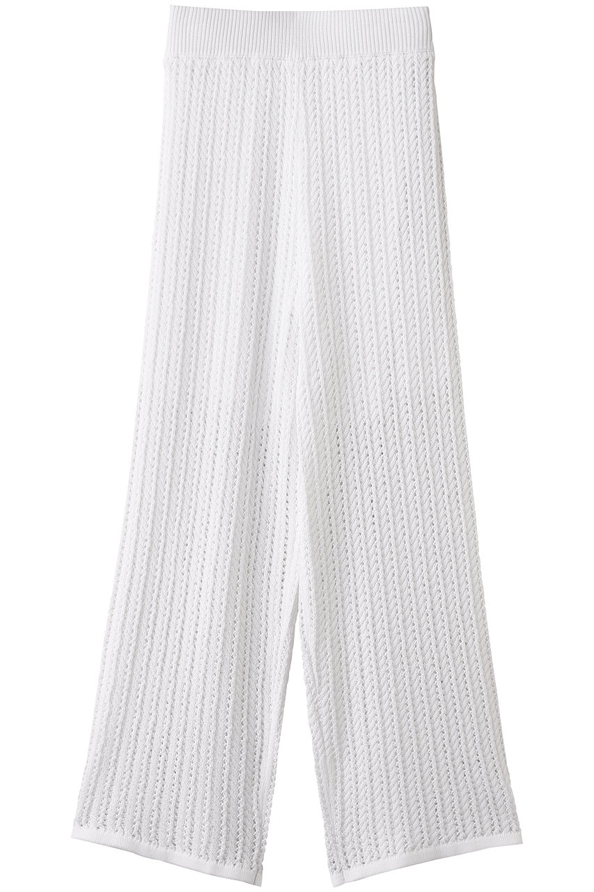 uncrave シースルーケーブルニットパンツ (オフ, F) アンクレイヴ ELLE SHOP uncrave シースルーケーブルニットパンツ (オフ, F) アンクレイヴ ELLE SHOP