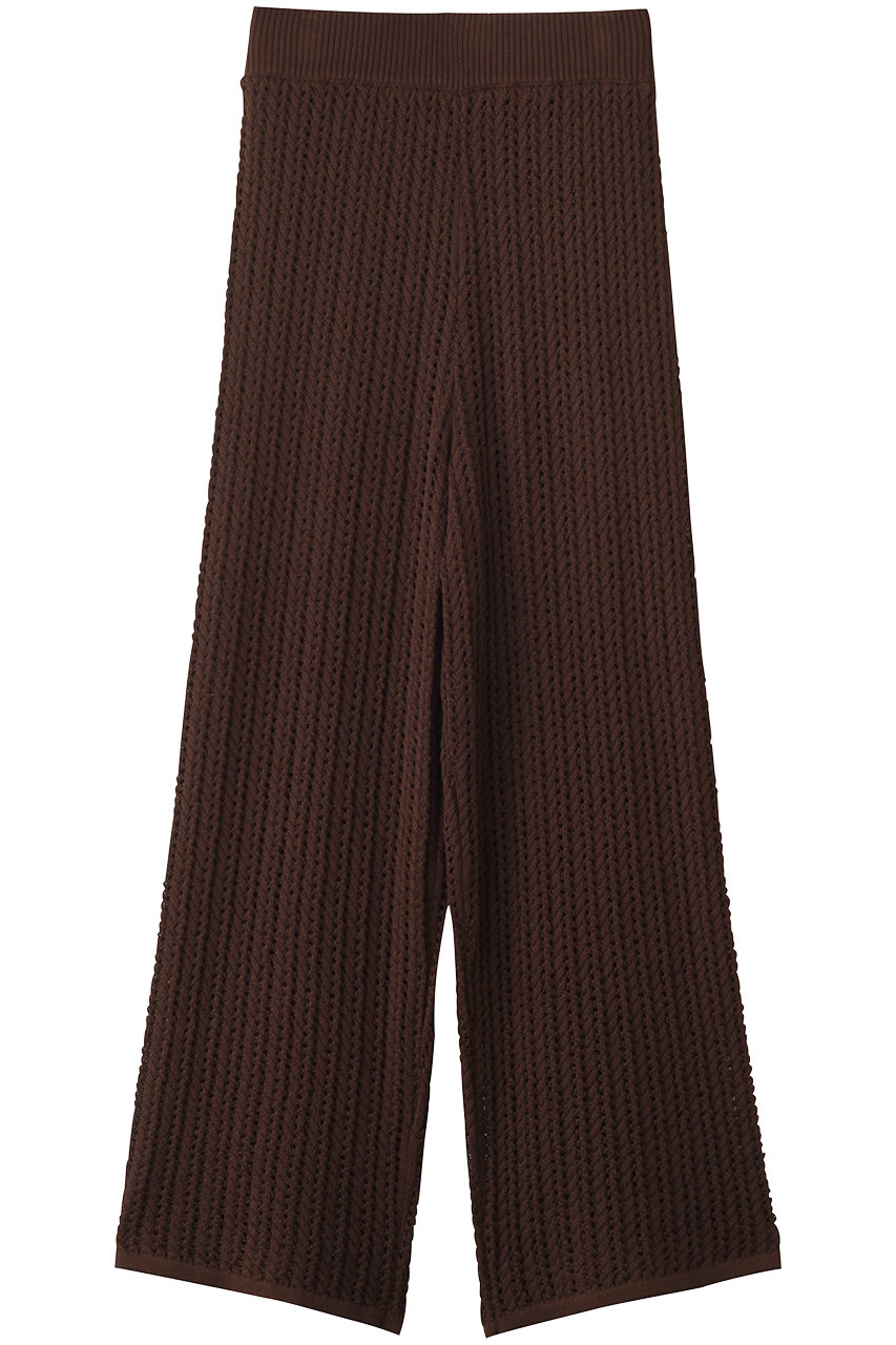 シースルーケーブルニットパンツ