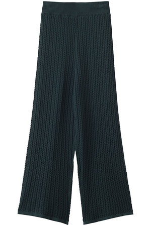 アンクレイヴ/uncraveのシースルーケーブルニットパンツ(110600/110601)