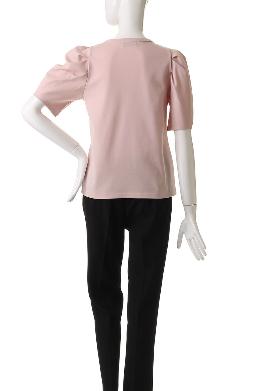 美品　uncrave ダブルフェイスジャージー ボリュームスリーブカットソー UVケア・接触冷感】ダブルフェイスジャージー ボリューム