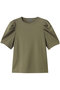 ダブルフェイスジャージー ボリュームスリーブカットソー アンクレイヴ/uncrave オリーブ
