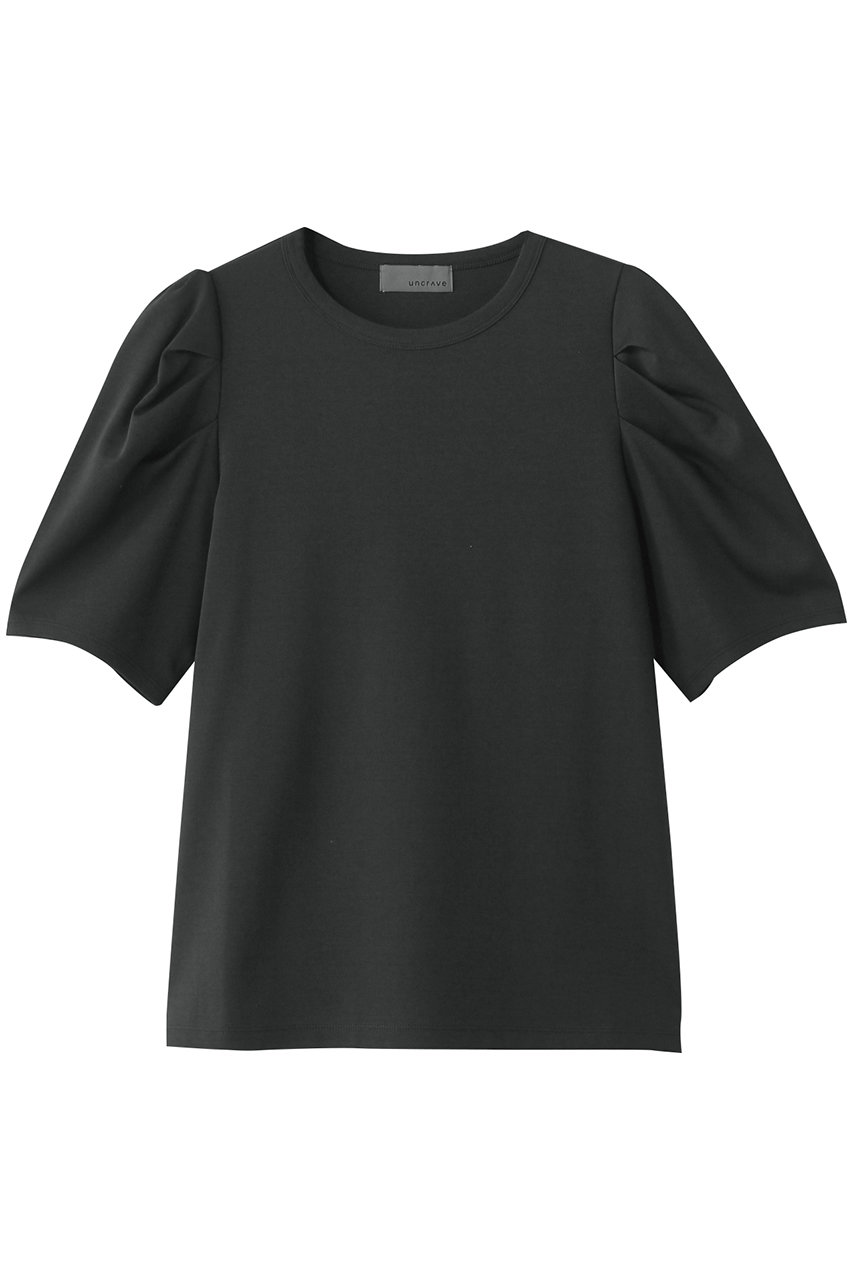 uncrave ダブルフェイスジャージー ボリュームスリーブカットソー (スレート, 1) アンクレイヴ ELLE SHOP