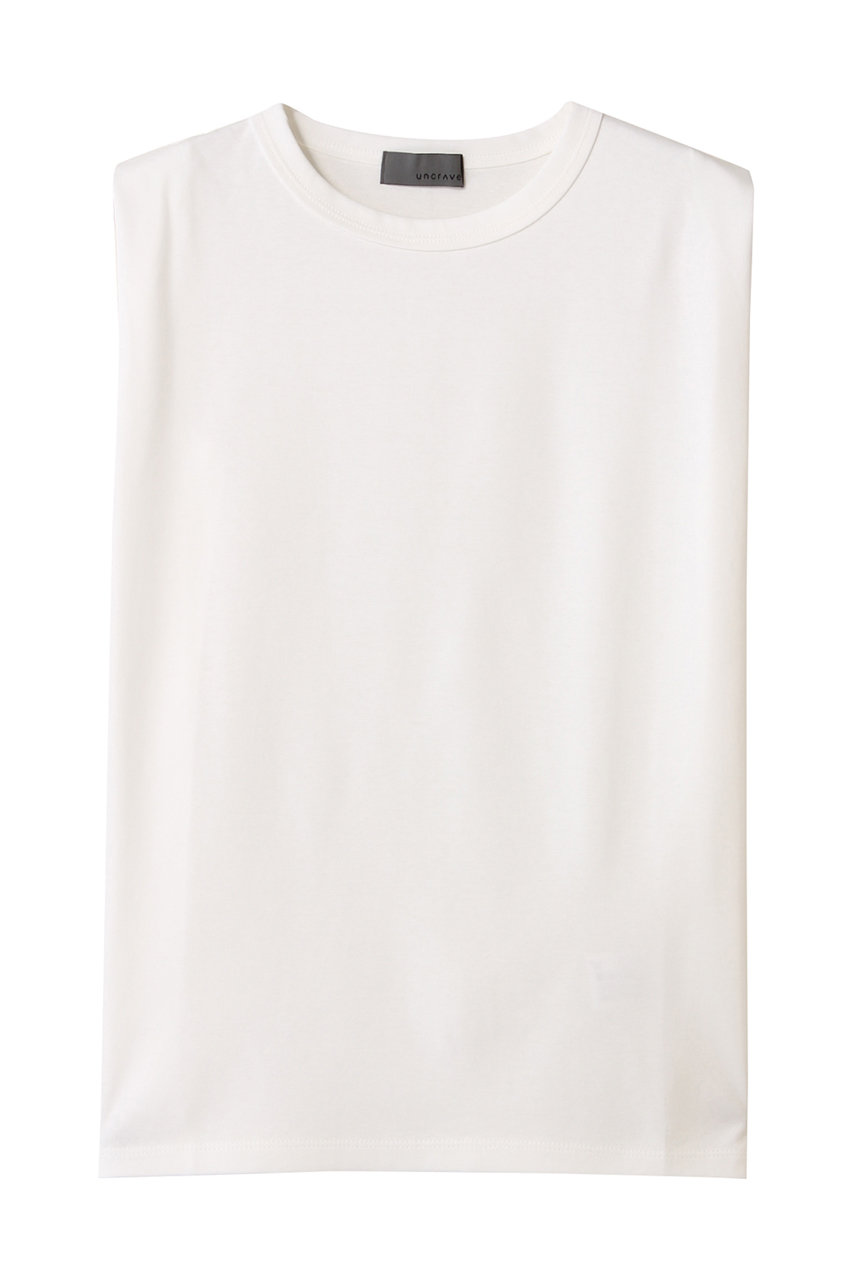 uncrave ダブルフェイスジャージー ノースリーブカットソー (オフ, 1) アンクレイヴ ELLE SHOP uncrave ダブルフェイスジャージー ノースリーブカットソー (オフ, 1) アンクレイヴ ELLE SHOP