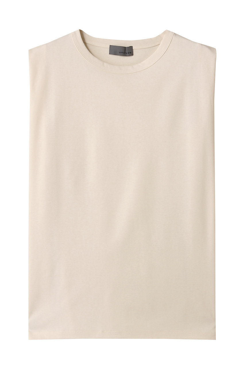 uncrave ダブルフェイスジャージー ノースリーブカットソー (エクリュ, 1) アンクレイヴ ELLE SHOP uncrave ダブルフェイスジャージー ノースリーブカットソー (エクリュ, 1) アンクレイヴ ELLE SHOP