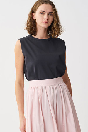 アンクレイヴ/uncraveのダブルフェイスジャージー ノースリーブカットソー(110100/110101)