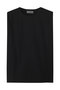 ダブルフェイスジャージー ノースリーブカットソー アンクレイヴ/uncrave ブラック