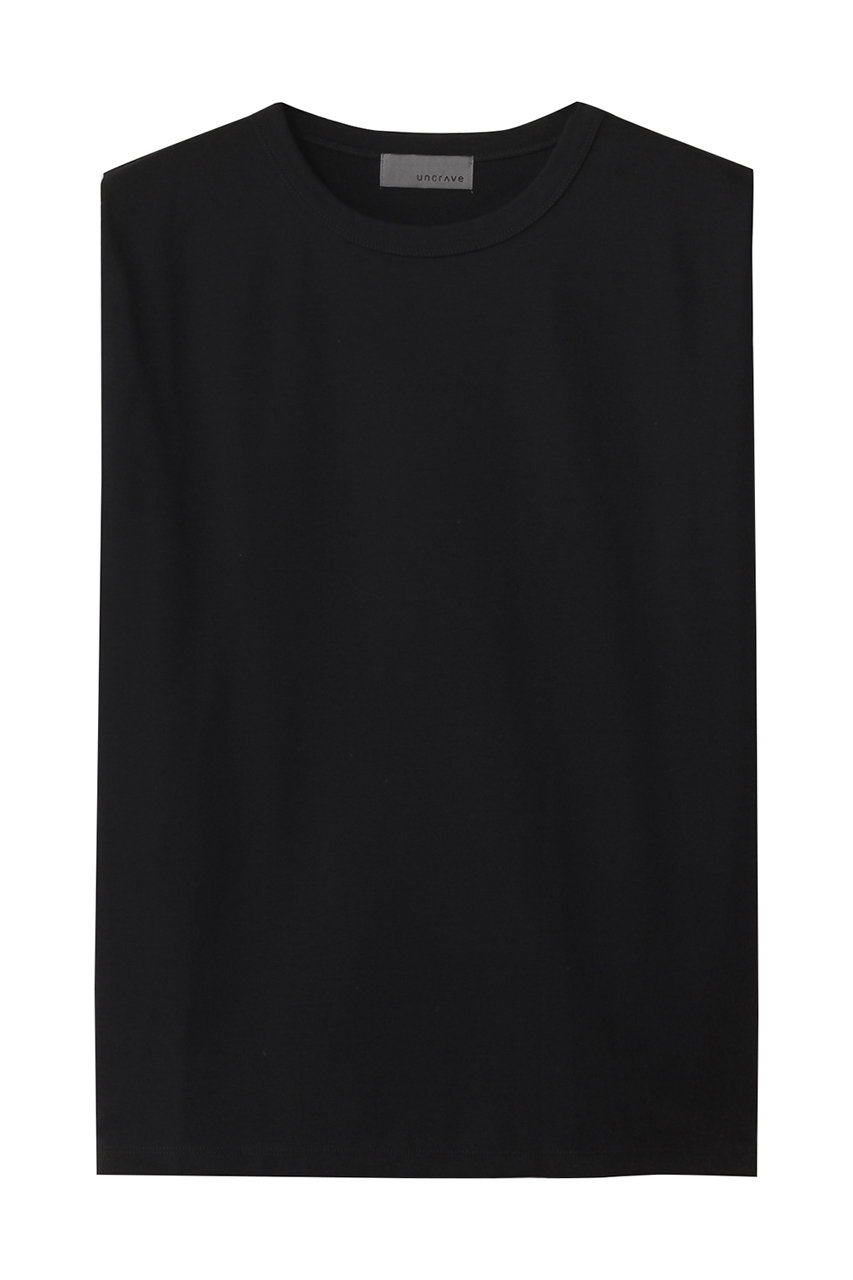 uncrave ダブルフェイスジャージー ノースリーブカットソー (ブラック, 1) アンクレイヴ ELLE SHOP uncrave ダブルフェイスジャージー ノースリーブカットソー (ブラック, 1) アンクレイヴ ELLE SHOP