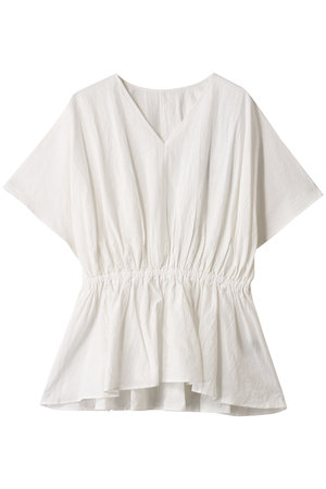 アンクレイヴ/uncraveのコットンリネンボイル ペプラムブラウス(110400/110402)