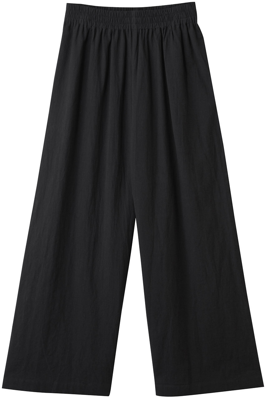 アンクレイヴ/uncraveのコットンリネンボイル ワイドパンツ(ブラック/PRUVGM0702)