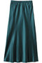 アセテートヴィンテージサテン バイアススカート アンクレイヴ/uncrave ダークグリーン
