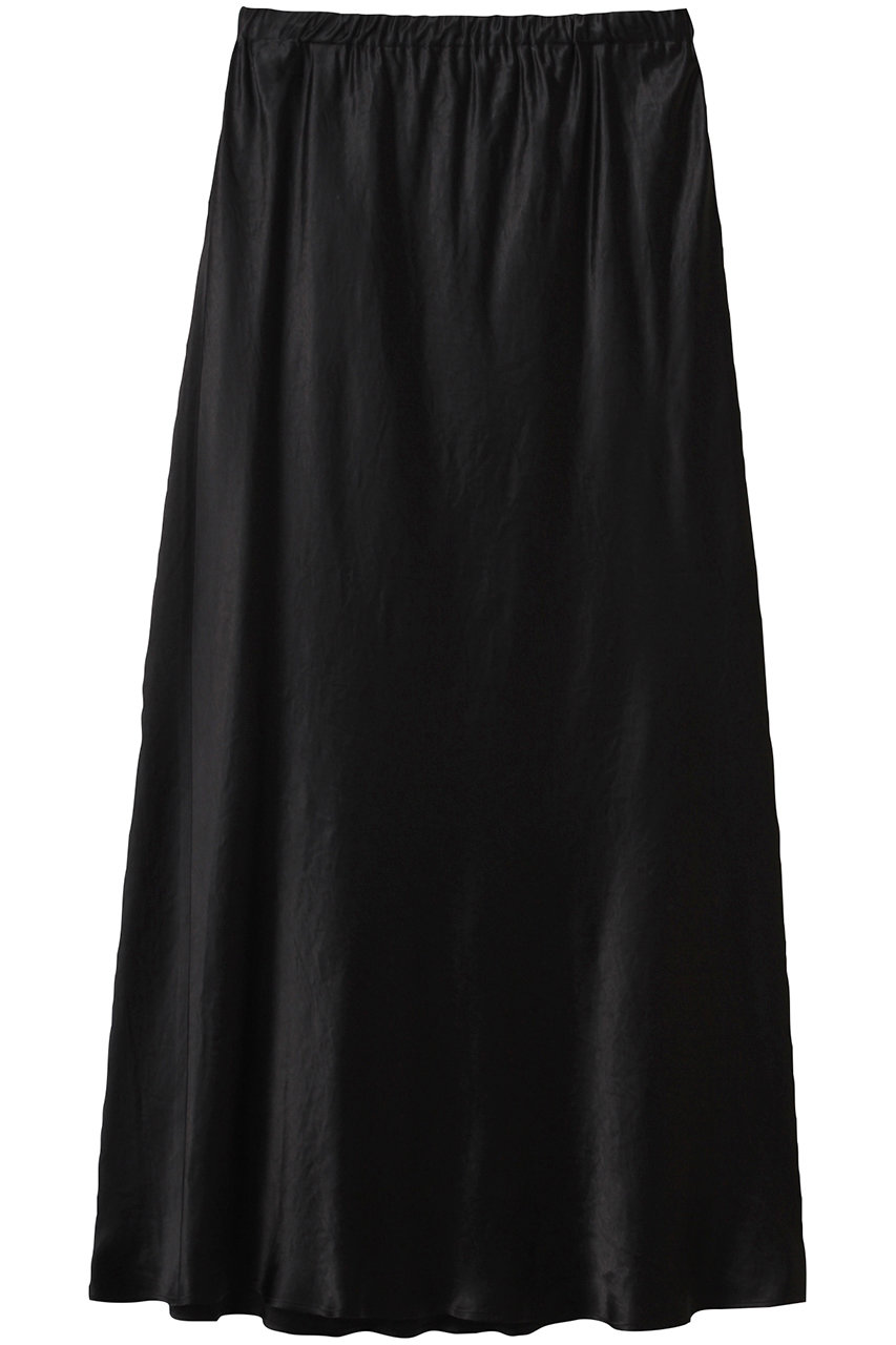 アンクレイヴ/uncraveのアセテートヴィンテージサテン バイアススカート(ブラック/SKUVGM0703)