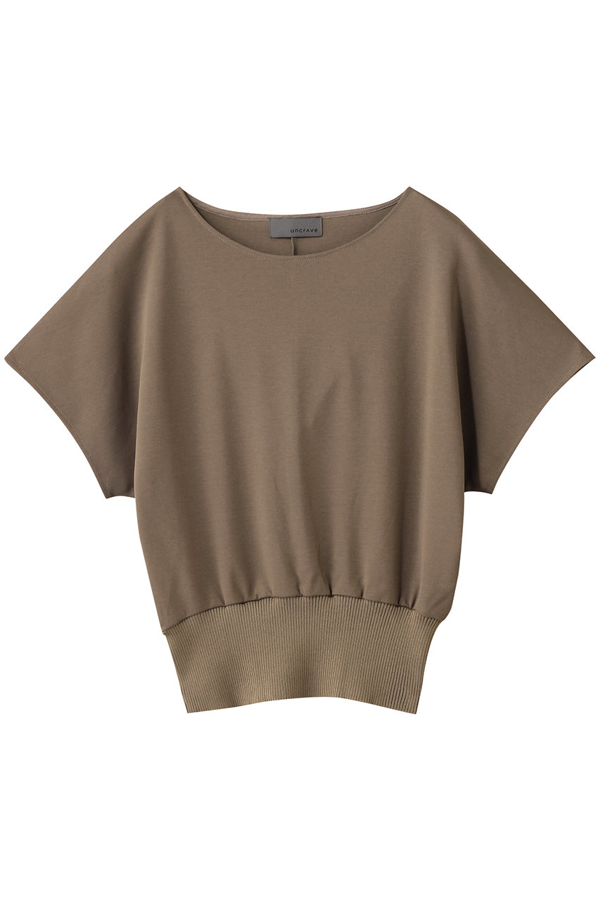 uncrave ダブルフェイスジャージ ドルマンスリーブリブトップス (トープ, F) アンクレイヴ ELLE SHOP uncrave ダブルフェイスジャージ ドルマンスリーブリブトップス (トープ, F) アンクレイヴ ELLE SHOP