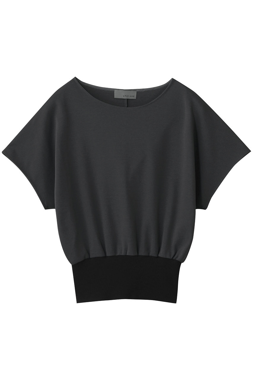 uncrave ダブルフェイスジャージ ドルマンスリーブリブトップス (スレート, F) アンクレイヴ ELLE SHOP uncrave ダブルフェイスジャージ ドルマンスリーブリブトップス (スレート, F) アンクレイヴ ELLE SHOP