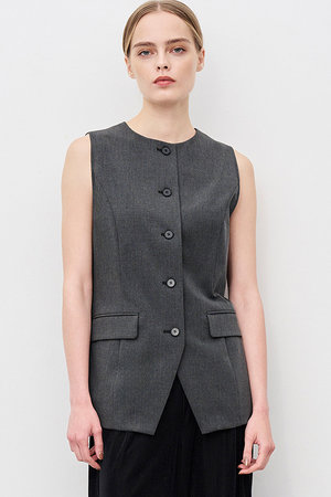 TRツイル ジレブラウス