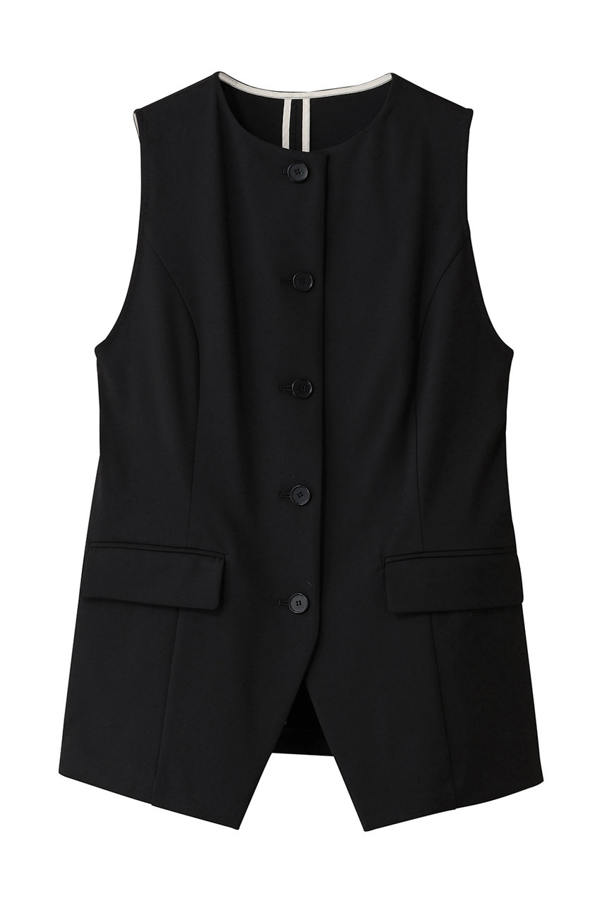 uncrave TRツイル ジレブラウス (ブラック, 2) アンクレイヴ ELLE SHOP uncrave TRツイル ジレブラウス (ブラック, 2) アンクレイヴ ELLE SHOP