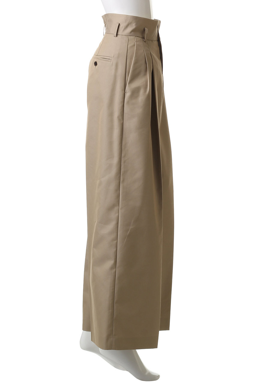 uncrave(アンクレイヴ)｜チノギャバジン ワイドトラウザー