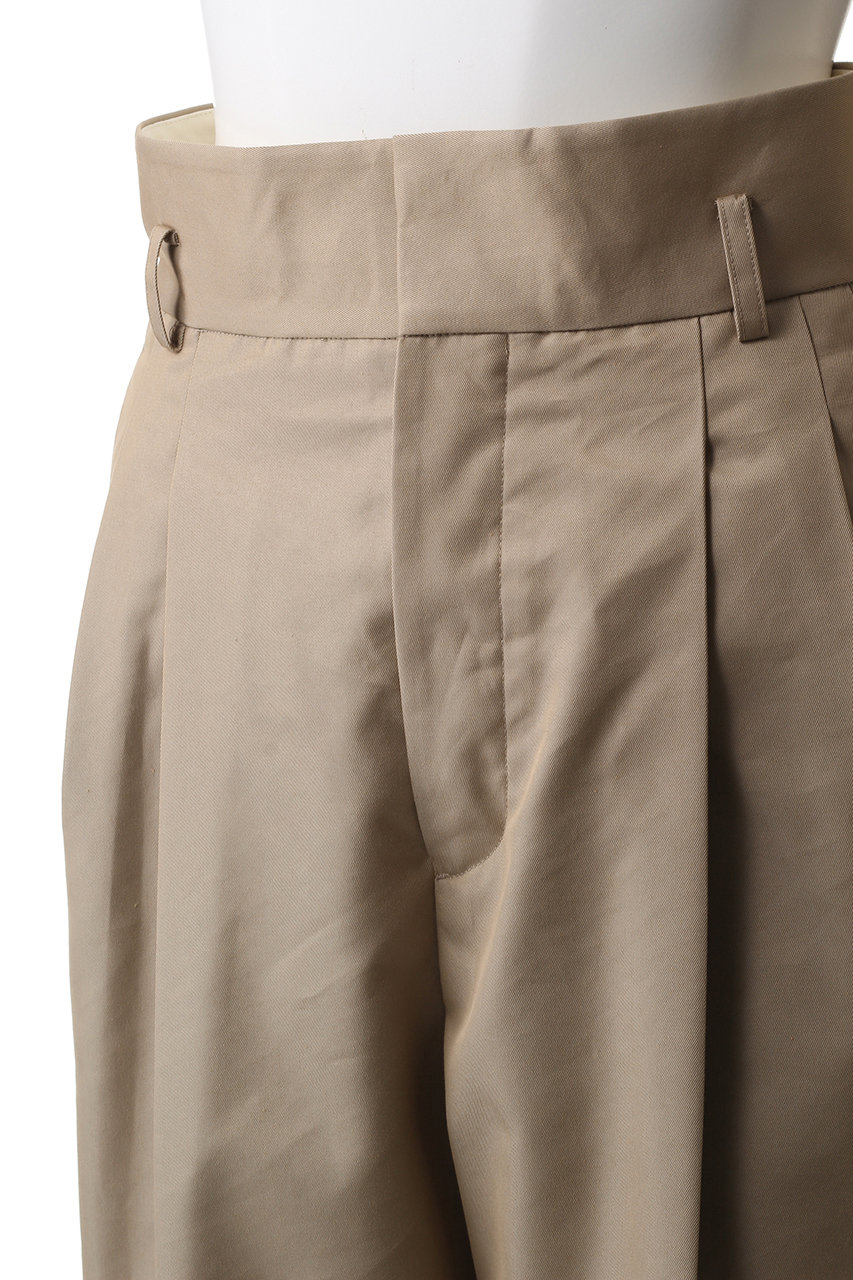 uncrave(アンクレイヴ)｜チノギャバジン ワイドトラウザー