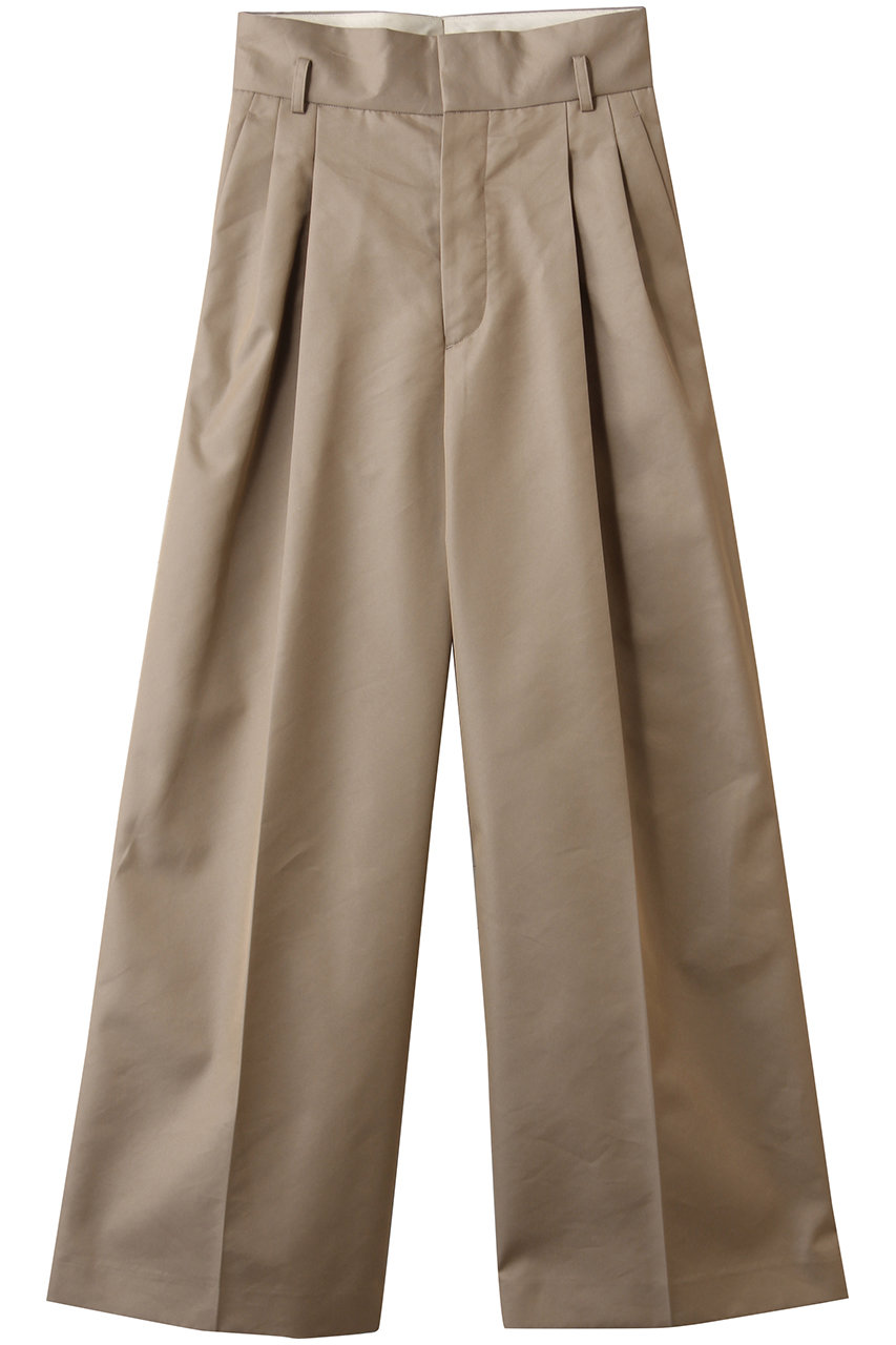 チノギャバジン ワイドトラウザー