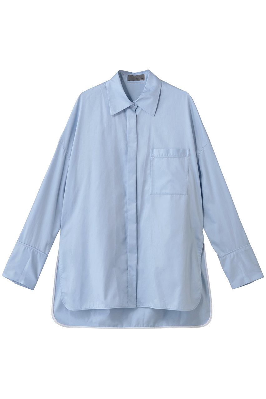 uncrave ブロードクロス BIGシャツ (サックス, F) アンクレイヴ ELLE SHOP uncrave ブロードクロス BIGシャツ (サックス, F) アンクレイヴ ELLE SHOP