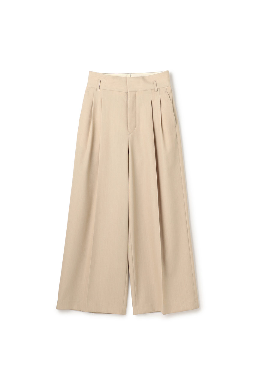 アンクレイヴ/uncraveのTWドビードスキン ワイドトラウザー(ベージュ/PRUVGA0816)