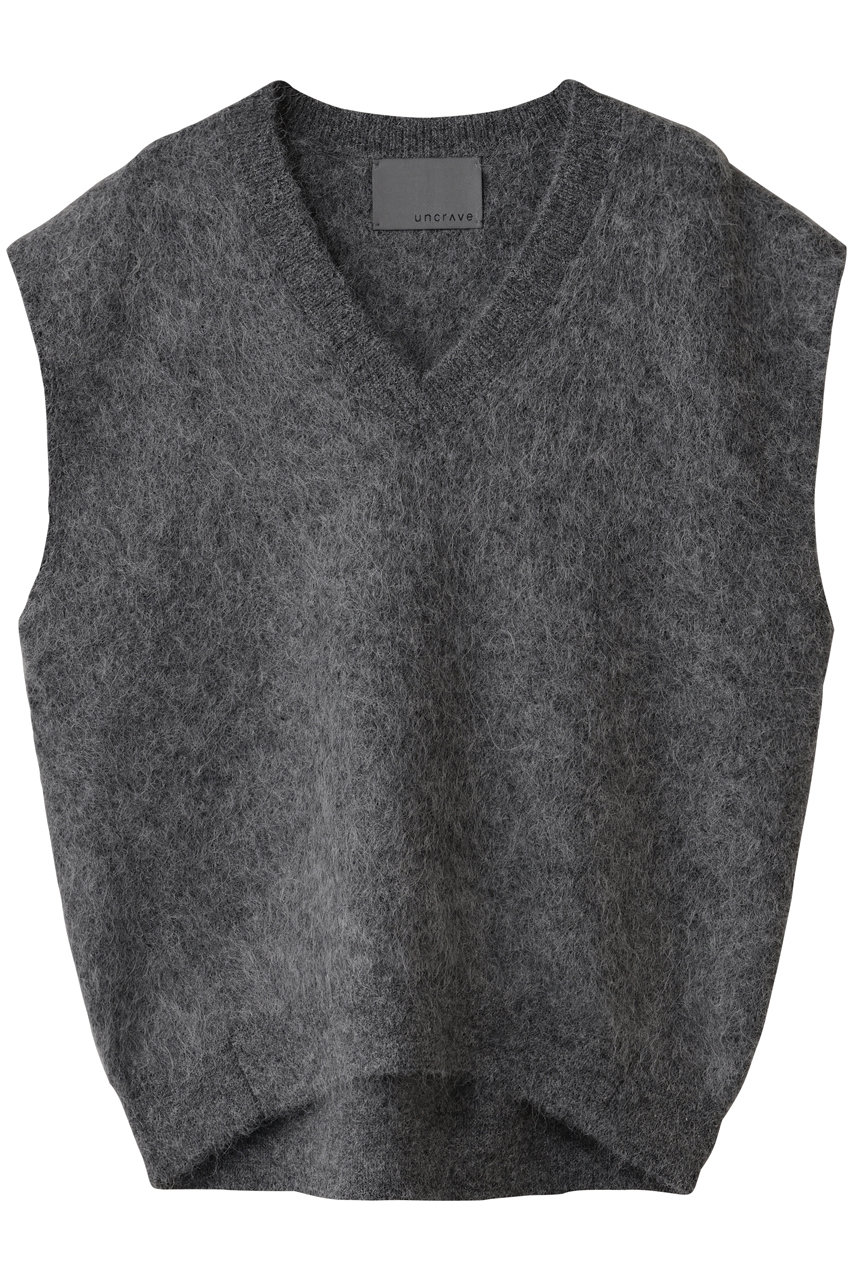アルパカファーニット Vネックベスト