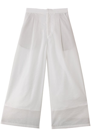 アンクレイヴ/uncraveのシアーオーガンジー ワイドパンツ(110600/110601)