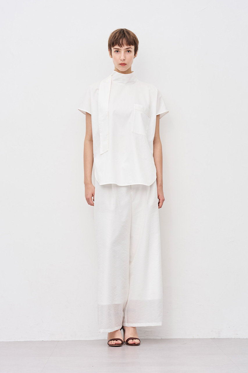 uncrave(アンクレイヴ)｜シアーオーガンジー ワイドパンツ/オフ