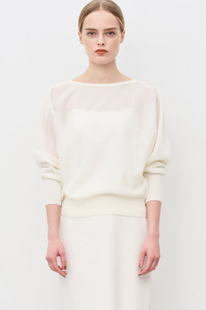 アンクレイヴ/uncraveのシアーニット ドルマントップス(110300/110301)