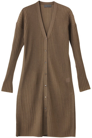 アンクレイヴ/uncraveのシアーニット リブロングカーディガン(110300/110303)