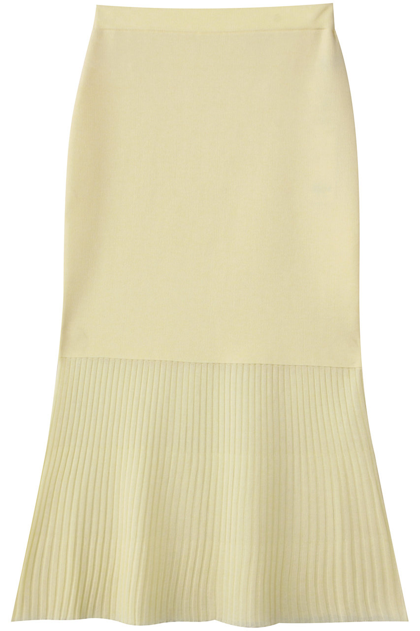 uncrave シアーニット コンビスカート (クリームイエロー, 1) アンクレイヴ ELLE SHOP uncrave シアーニット コンビスカート (クリームイエロー, 1) アンクレイヴ ELLE SHOP